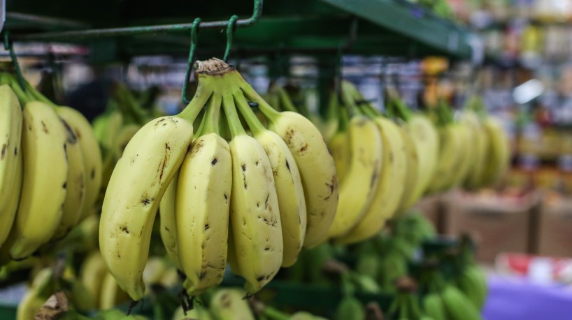 No mês de julho, o banana foi o item da cesta básica que mais encareceu em Fortaleza