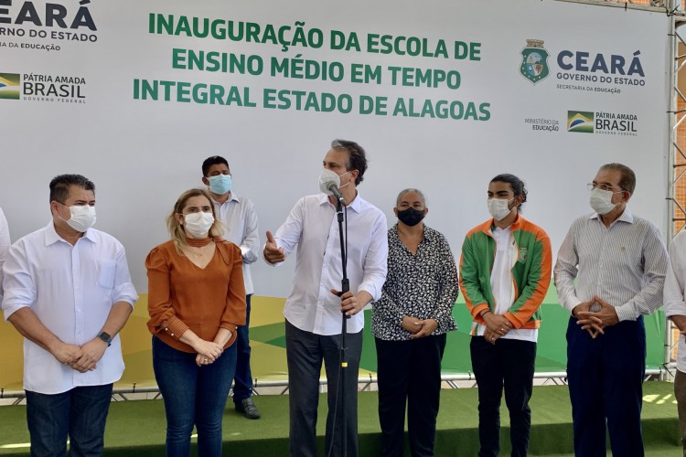 ￼GOVERNADOR Camilo Santana participou da inauguração