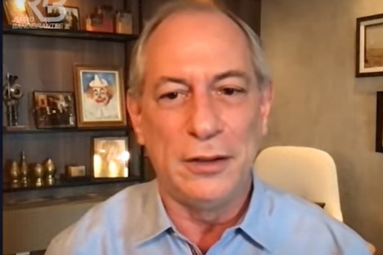 Registro de tela da entrevista de Ciro Gomes ao jornalista José Luiz Datena