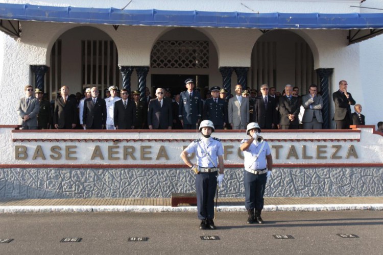 Registro da cerimônia de 80 anos de existência da Base Aérea de Fortaleza, em 2016