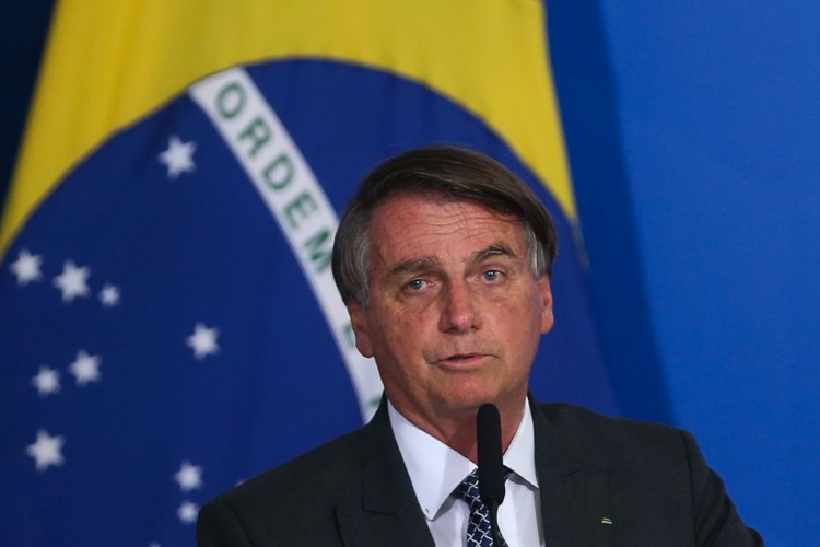 Bolsonaro falou à imprensa na festa de aniversário do advogado Geral da União, Bruno Bianco