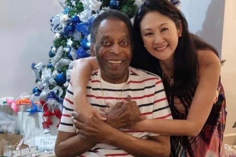 Pelé passou o Natal com familiares. 