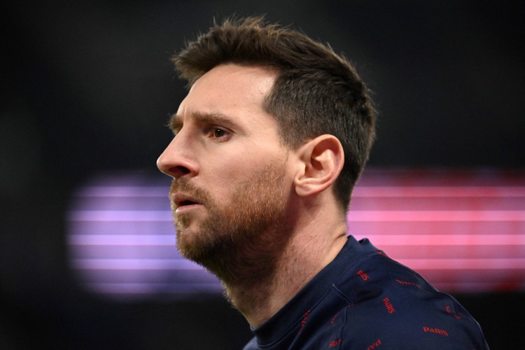 Atacante Lionel Messi em jogo do PSG no Parque dos Príncipes 