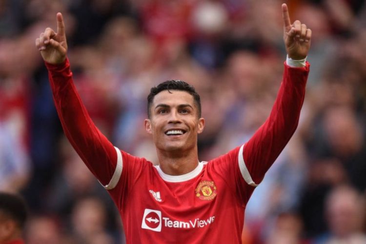 Cristiano Ronaldo comemora gol pelo Manchester United