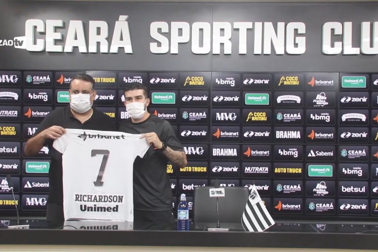 Richardson vestirá a camisa 7 do Ceará em 2022