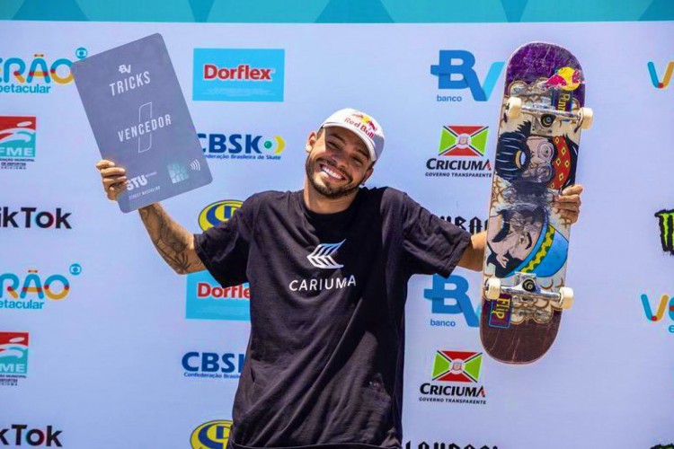 Cearense Lucas Rabelo conquistou 1ª etapa do Circuito Nacional de Skate Steet