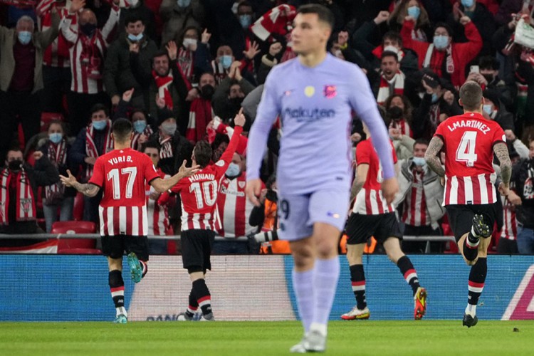 Após empate emocionante na prorrogação, o Barcelona é eliminado na prorrogação para o Athletic Bilbao 