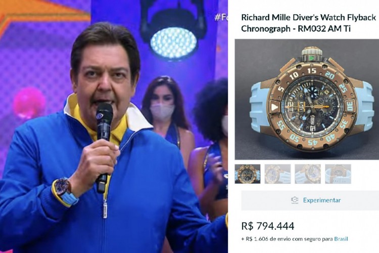 Faustão apresenta novo programa na Band com relógio de R$ 795 mil