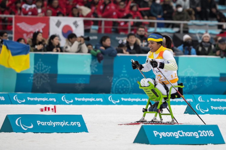 18.03.2018 - Jogos Paralimpicos de Inverno  - PyeongChang2018 - ski cross country  -Revezamento - Aline Rocha. Foto: Marcio Rodrigues/MPIX/CPB