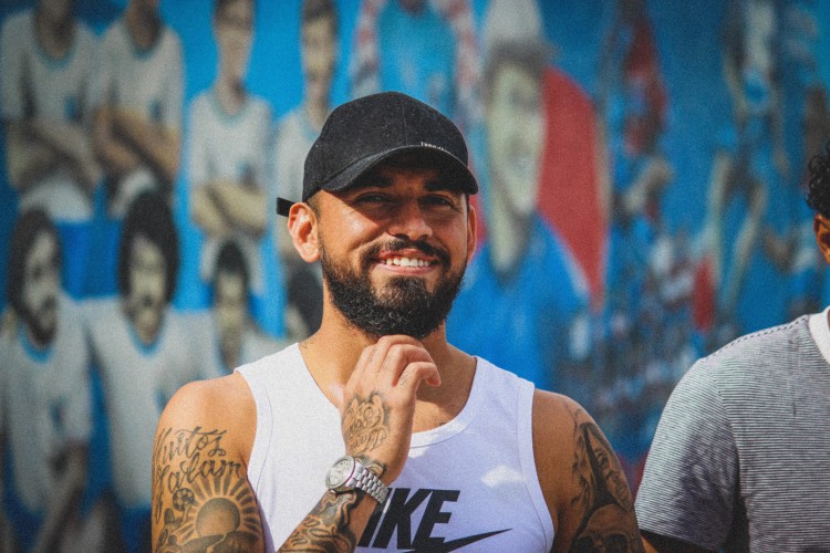 Volante Felipe em treino do Fortaleza no Centro de Excelência Alcides Santos, no Pici