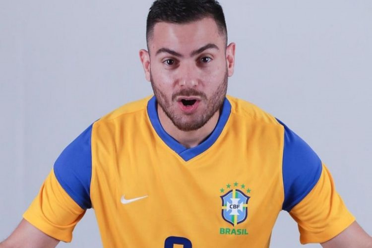 Bruno Taffy é o camisa 9 da seleção brasileira de futsal