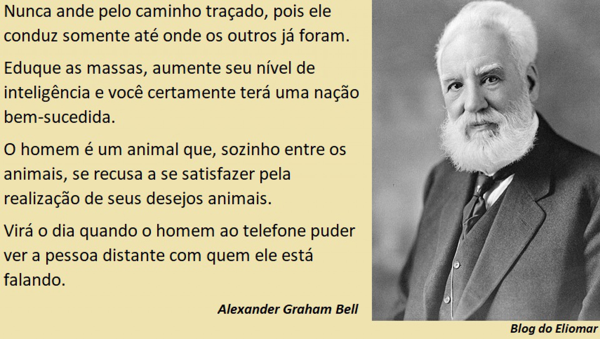 Há 175 anos nascia o um cientista britânico Alexander Graham Bell |  eliomar-de-lima | OPOVO+