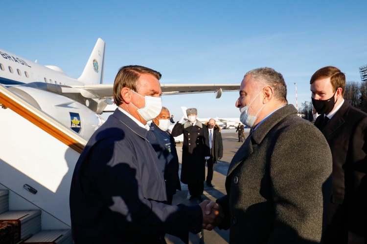 ￼Chegada de Bolsonaro a Moscou