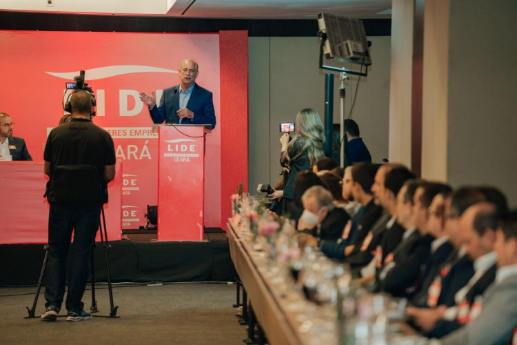 ￼Ciro Gomes participou do almoço com empresários em Fortaleza