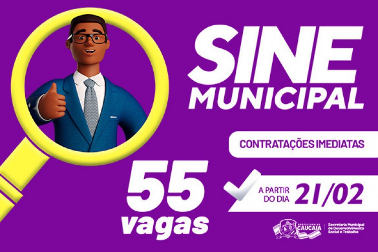 Vagas são ofertadas a partir desta segunda-feira, 21