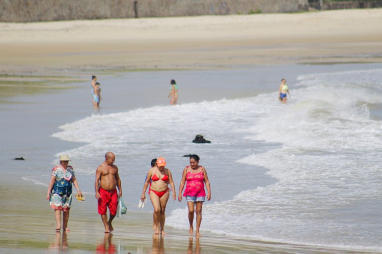 Praia do Paracuru durante o Carnaval 2022