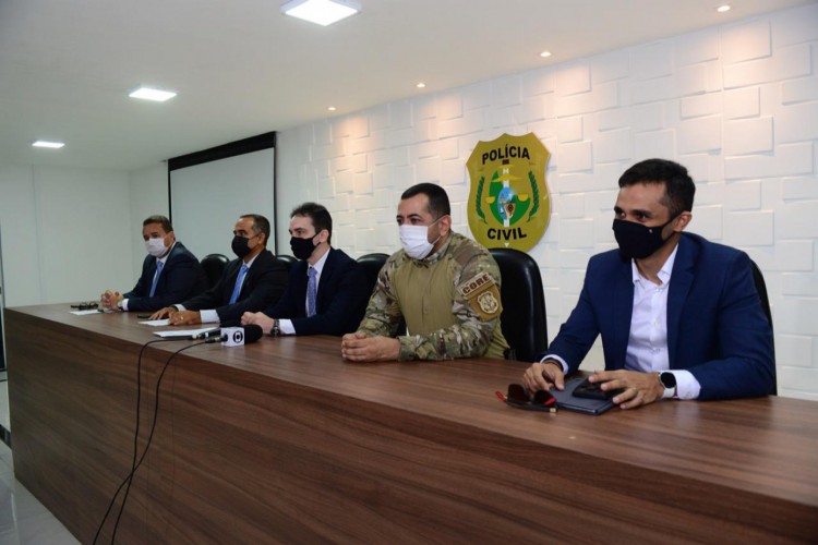 ￼POLÍCIA Civil fez coletiva de imprensa ontem, 7