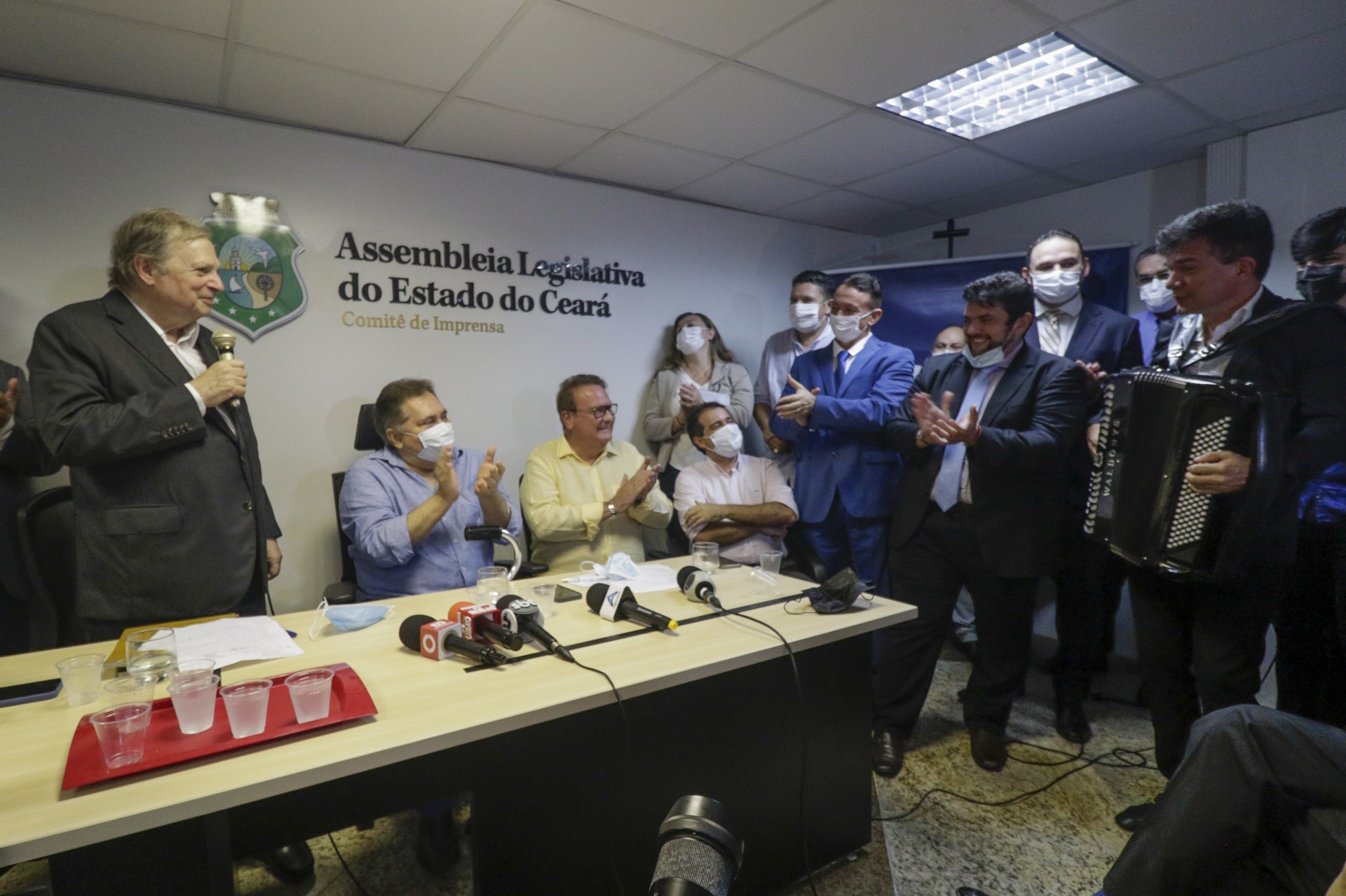 Chiquinho Feitosa quando assumiu o comando do PSDB no Ceará em março deste ano (Foto: Thais Mesquita)