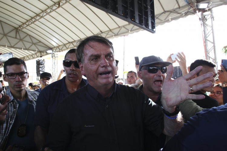 Presidente Jair Bolsonaro (PL), durante evento em Quixadá