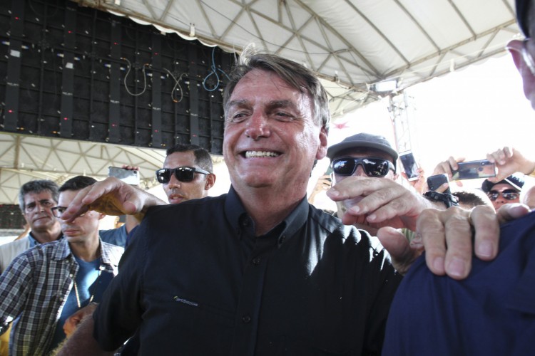 Presidente Jair Bolsonaro (PL), durante evento em Quixadá