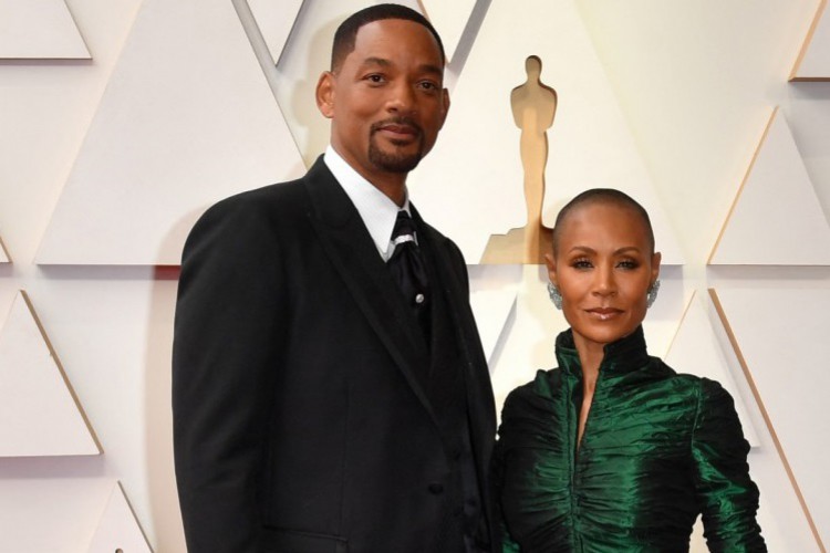 Will Smith e Jada Pinkett Smith no tapete vermelho do Oscar 2022