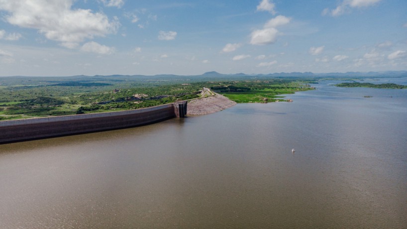 A marca de 32,7% da capacidade atingida em março pelos reservatórios cearenses é a melhor desde o fim de novembro de 2022. Na foto, o açude Castanhão