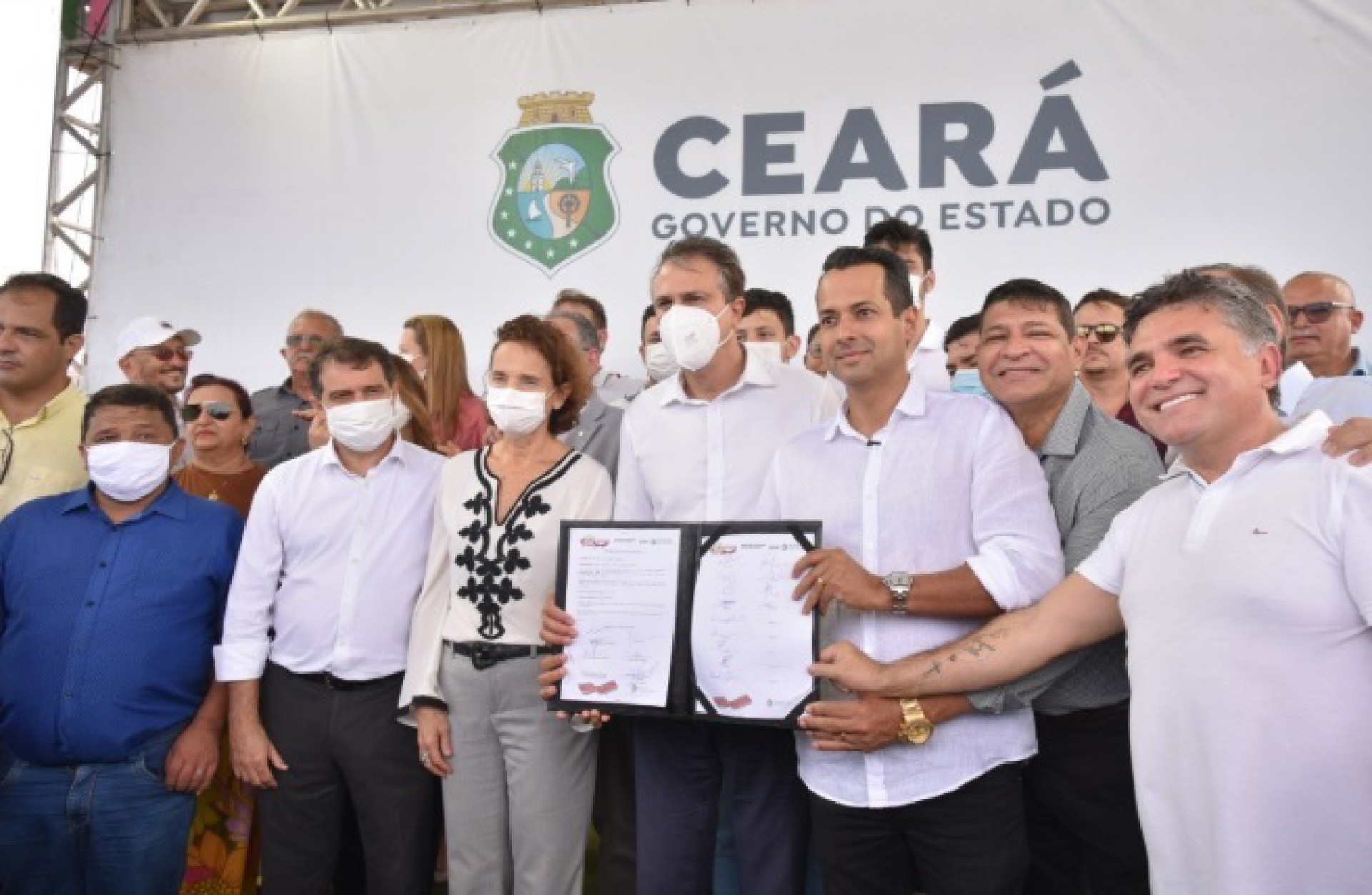 Caucaia recebe ordem de serviço para a construção dos três primeiros espigões (Foto: DIVULGAÇÃO)