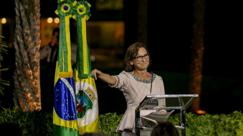 Posse de Izolda Cela como governadora do Ceará(foto: Aurelio Alves)