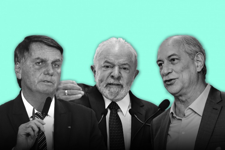 Bolsonaro, Lula e Ciro Gomes