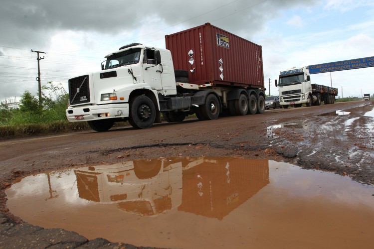 ￼ Problemas em rodovias estaduais ou federais 
impactam em 36,3% custo operacional do transporte no Ceará