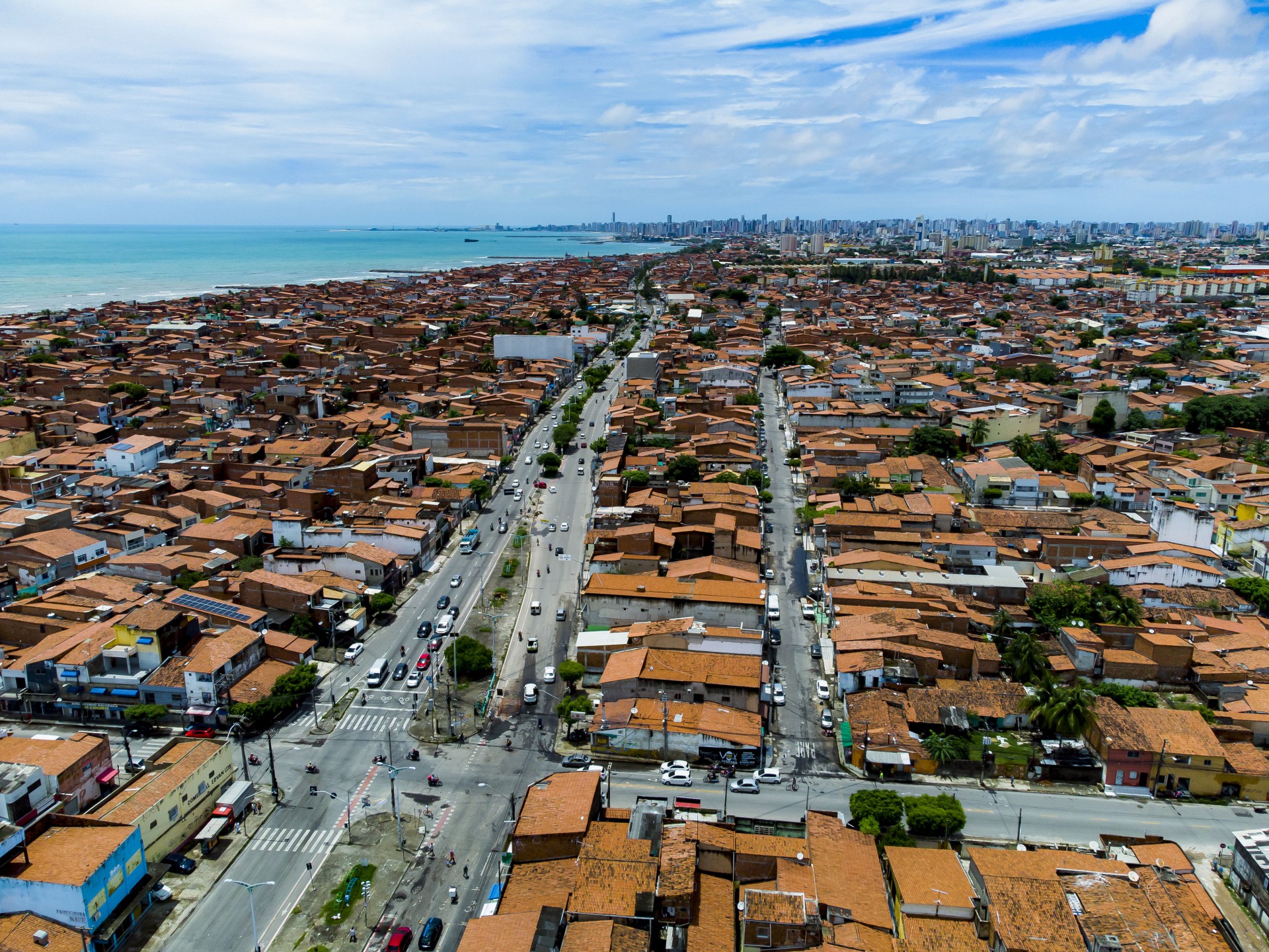 Vista aérea do grande Pirambu (Foto: FCO FONTENELE)