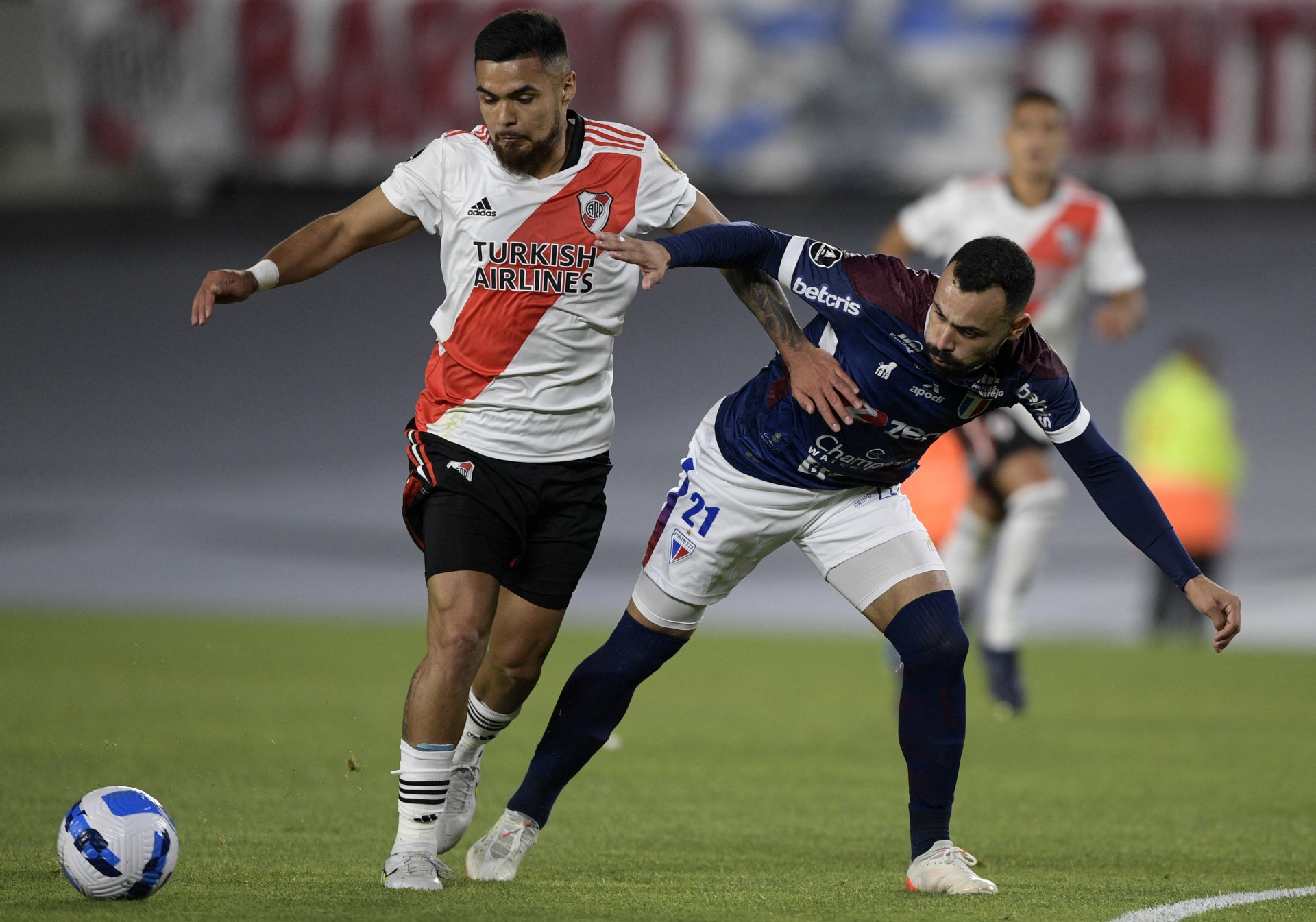 River definiu o placar da partida ainda no primeiro tempo (Foto: Juan Mabromata/AFP)