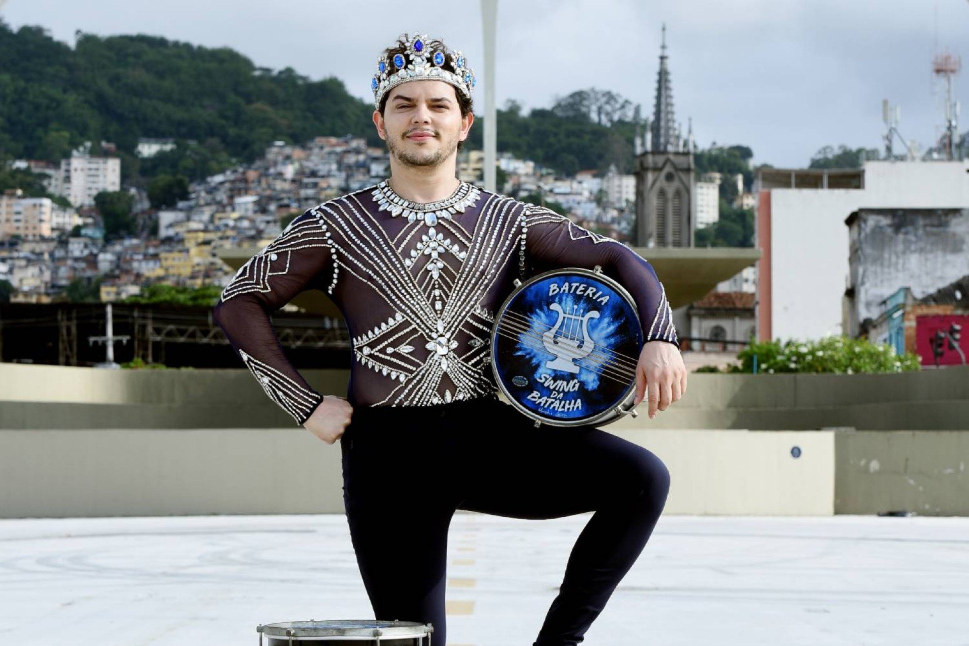 O cearense Juarez Souza será o primeiro rei de bateria da Acadêmicos do Sossego (Foto: Diego Mendes/ Divulgação)