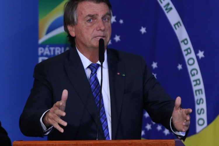 O presidente Jair Bolsonaro participa do anúncio de novas medidas do Programa Crédito Brasil Empreendedor