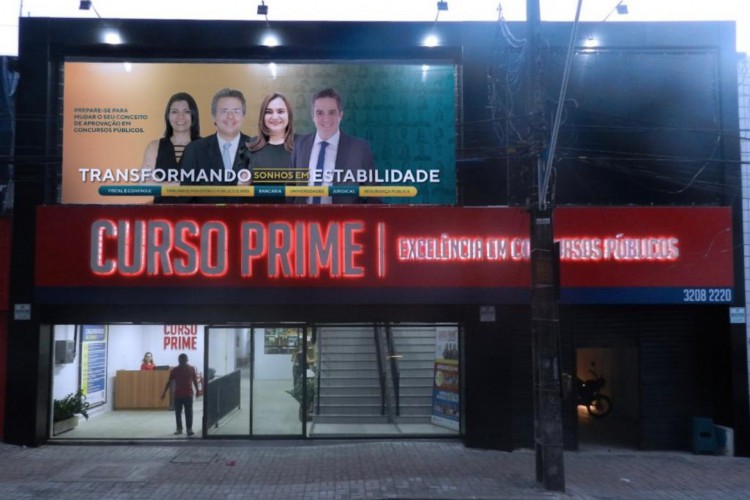 Fachada da sede Centro do Curso Prime em Fortaleza