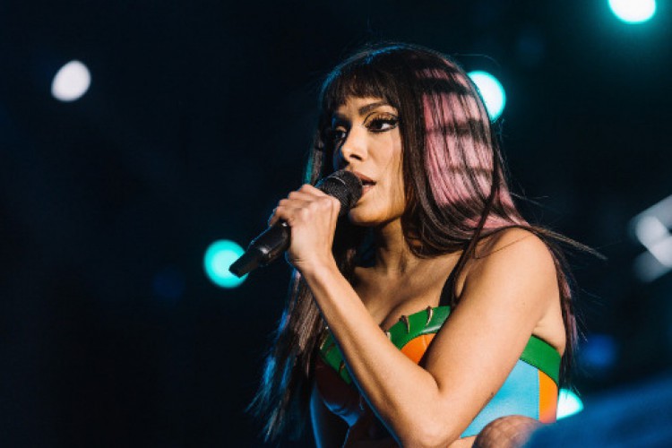 Anitta durante show no Rock in Rio Lisboa