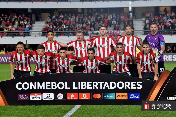 Elenco titular do Estudiantes na Copa Libertadores 2022. 