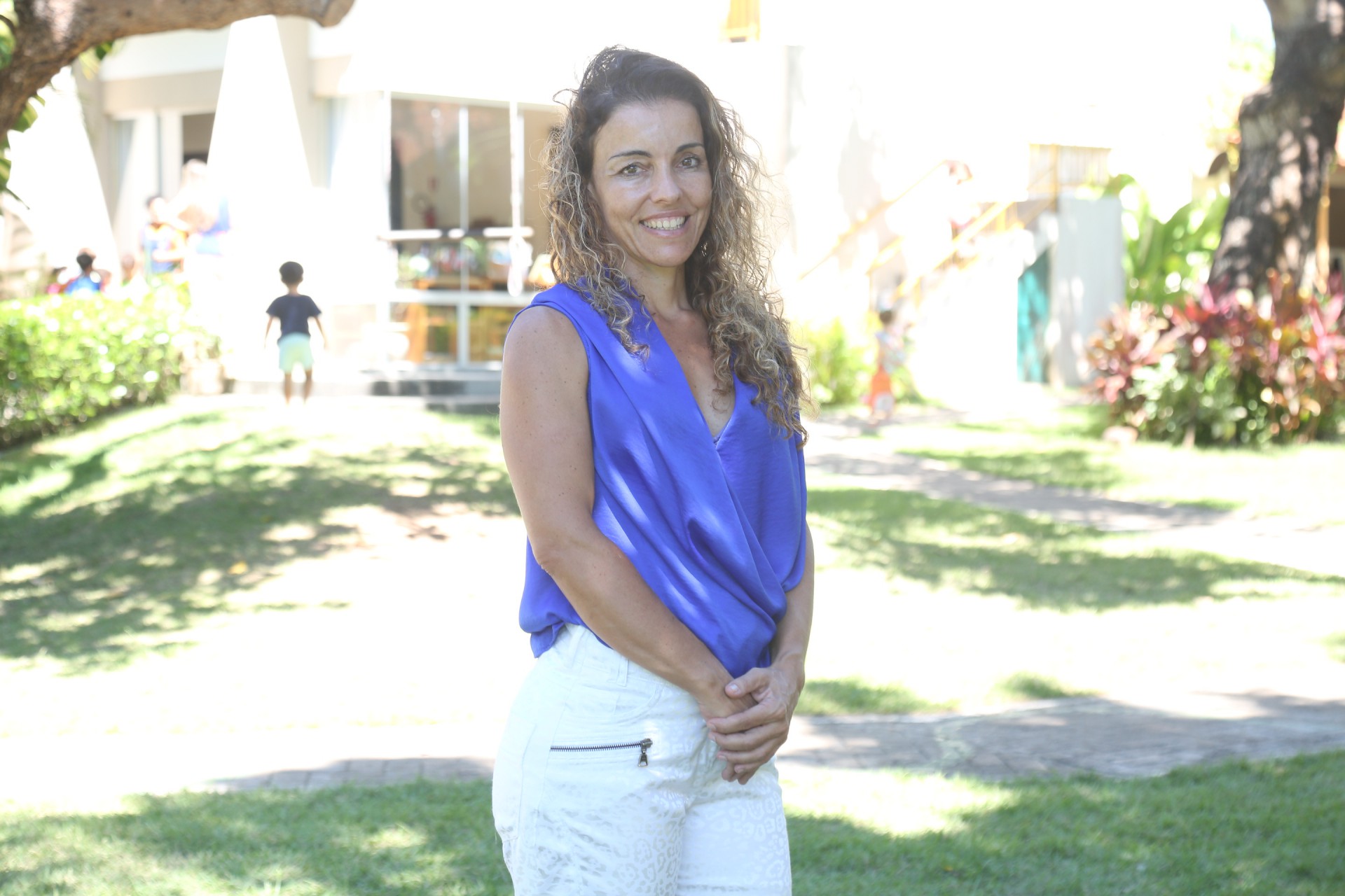 A fundadora do Casulo Instituto Montessori Bilíngue, Joana Ferreira