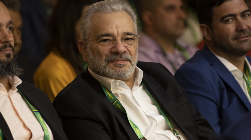 Presidente da FCF, Mauro Carmélio, em reunião na sede da CBF, no Rio de Janeiro