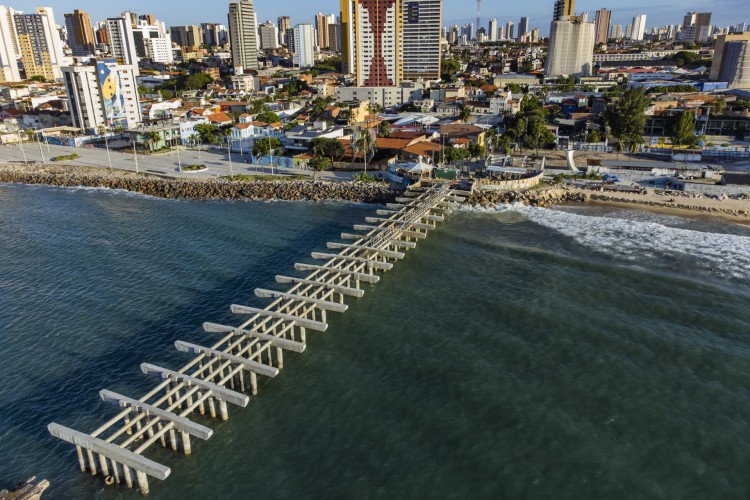 Primeira etapa das obras de recuperação estrutural da Ponte dos Ingleses foi concluída em junho, após nove meses de atraso. Na foto, a estrutura da ponte nesta terça-feira, 12 de julho