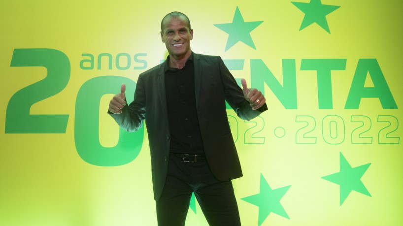 Ex-jogador Rivaldo em evento de comemoração dos 20 anos do penta da seleção brasileira na Copa do Mundo