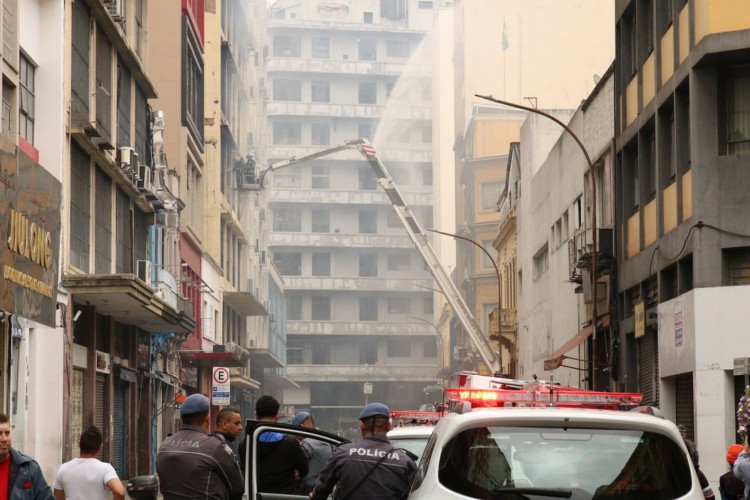 Incêndio no centro de São Paulo