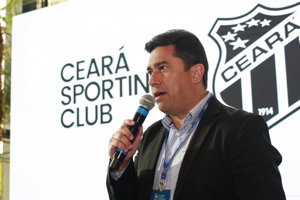  João Paulo Silva, ainda no cargo de diretor financeiro do Ceará, durante evento Confut Sudamericana, em São Paulo(Foto: Divulgação/Confut Sudamericana)