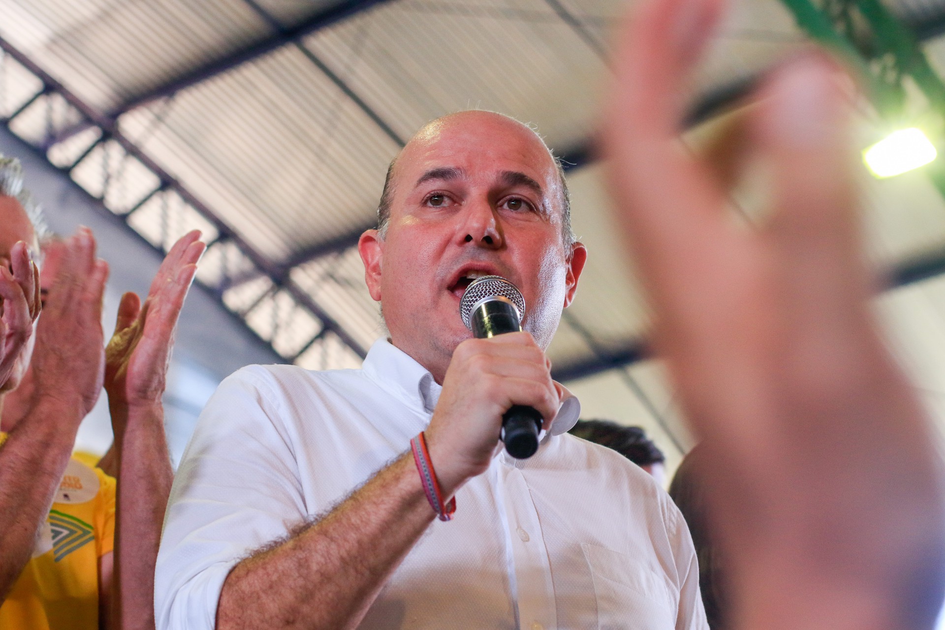 FORTALEZA, CE, BRASIL, 24.02.2022: Convenção do PDT. Estiveram presentes, Roberto Claudio, Ciro Gomes, Prefeito Sarto. (Foto: Thais Mesquita/OPOVO)