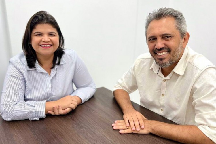 Adelita Monteiro (Psol) e Elmano de Freitas (PT)