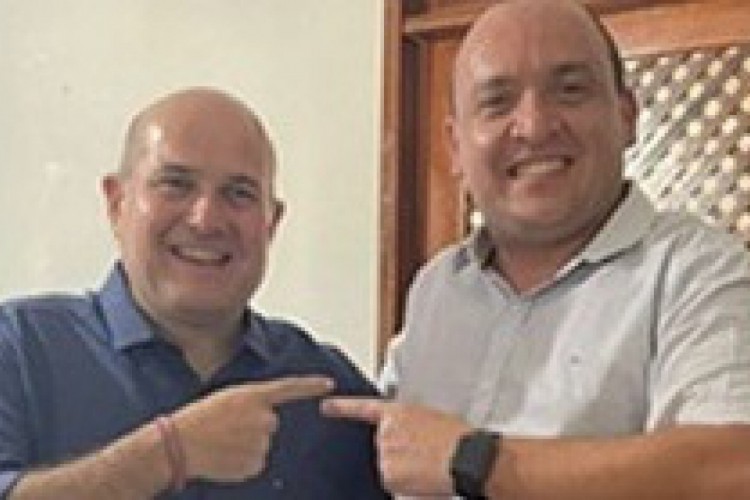 Roberto Cláudio e o prefeito de Milhã, Alan Macêdo