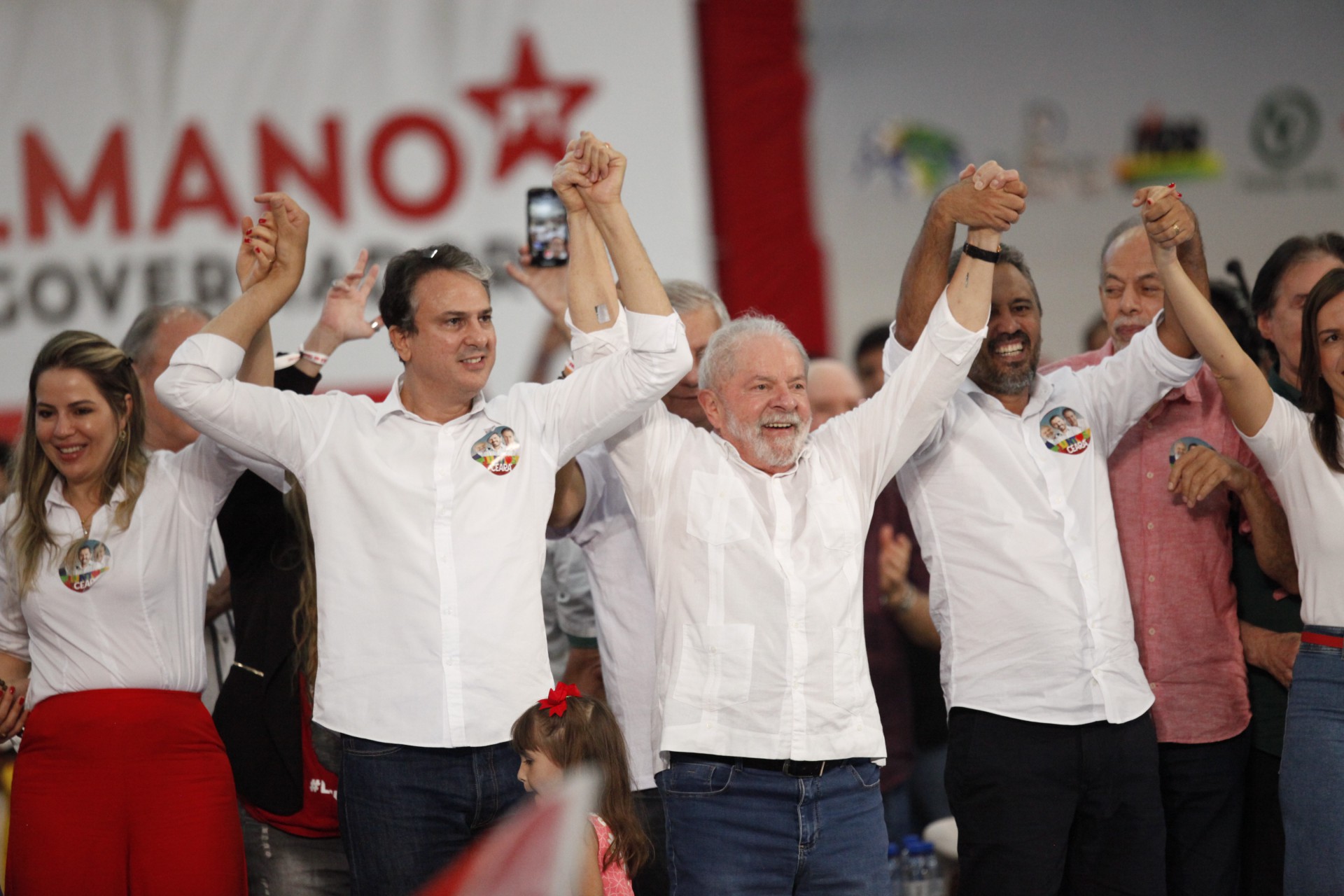 Convenção do PT com a presença do ex-presidente Lula, para lançamento das candidaturas de Elmano de Freitas ao governo (Foto: FABIO LIMA)