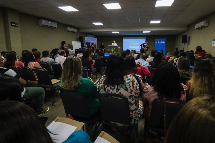 FORTALEZA, CE, BRASIL, 02.08.2022: Encontro pela Educação Selo Unicef reuniu profissionais da educação para fortalecer politicas públicas para crianças.  (Foto: Thais Mesquita/OPOVO)