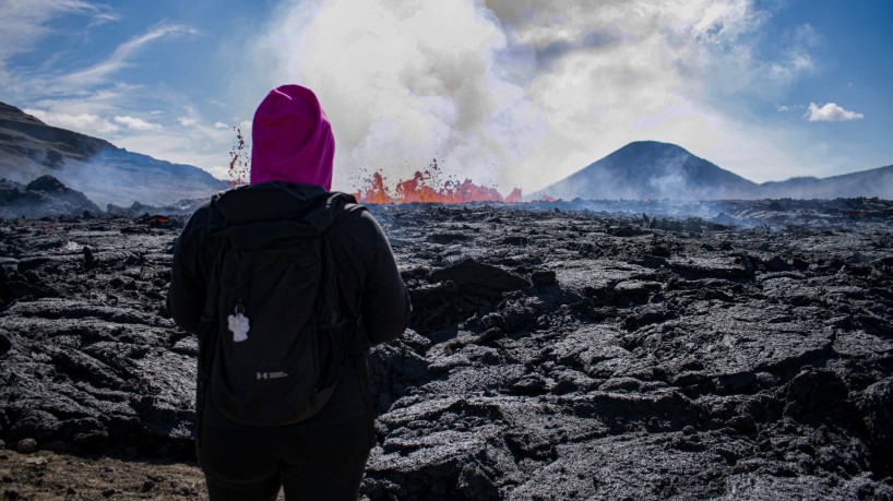 Erupção do vulcão Fagradalsfjall, na Islândia