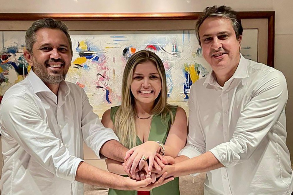 Renata Almeida foi anunciada por Elmano e Camilo como vice na chapa ao governo nas eleições de 2022(Foto: Divulgação)